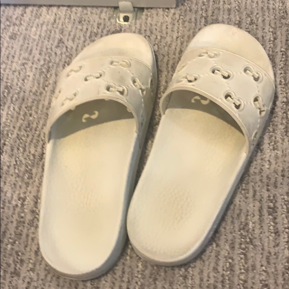 White authentic  gucci sandals